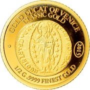 Samoa 5 Tala Ducat of Venice 2015  Proof KM# 427 GOLD DUCAT OF VENICE CLASSIC GOLD 2015 1/2 G .9999 FINEST GOLD coin reverse