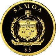 Samoa 5 Tala Oak Tree 2014 SAMOA $5 FA'AVAE I LE ATUA SAMOA coin obverse Samoa 5 Tala Oak Tree 2014 SAMOA $5 FA'AVAE I LE ATUA SAMOA coin obverse