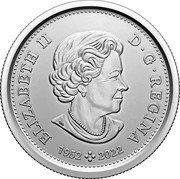 Canada 50 Cents Transition Obverse Coat of Arms 2023  ELIZABETH II D G REGINA 1952 2022 coin obverse Canada 50 Cents Transition Obverse Coat of Arms 2023  ELIZABETH II D G REGINA 1952 2022 coin obverse