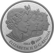 Canada 50 Dollars (Queen Elizabeth II's Coronation) 1952 2022 ELIZABETH II D G REGINA coin obverse Canada 50 Dollars (Queen Elizabeth II's Coronation) 1952 2022 ELIZABETH II D G REGINA coin obverse