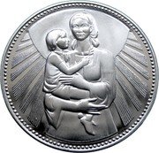 Bulgaria 50 Leva 1300th Anniversary of Bulgaria. Mother and Child 1981 Proof KM# 137 coin reverse Bulgaria 50 Leva 1300th Anniversary of Bulgaria. Mother and Child 1981 Proof KM# 137 coin reverse