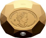 Canada 500 Dollars Diamond Shaped - Forevermark Black Label Oval Diamond 2023 Matte Proof 2023 ELIZABETH II D G REGINA 500 DOLLARS CANADA 1952 2022 coin obverse Canada 500 Dollars Diamond Shaped - Forevermark Black Label Oval Diamond 2023 Matte Proof 2023 ELIZABETH II D G REGINA 500 DOLLARS CANADA 1952 2022 coin obverse