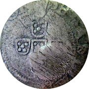 Portugal 60 Reis (Joao IV Countermark "6O" over "½ Tostao")  coin reverse Portugal 60 Reis (Joao IV Countermark "6O" over "½ Tostao")  coin reverse