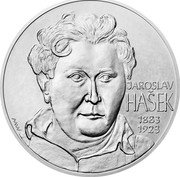 Niue 80 Dollars (Jaroslav Hashek) JAROSLAV HAŠEK 1883 1923 MW coin reverse