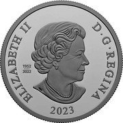 Canada Dollar (Charles III’s Royal Cypher. Transition Obverse) ELIZABETH II D G REGINA 1952 2022 SB 2023 coin obverse Canada Dollar (Charles III’s Royal Cypher. Transition Obverse) ELIZABETH II D G REGINA 1952 2022 SB 2023 coin obverse