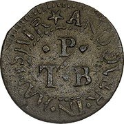 UK Farthing (Hampshire Andover. T. Paine) ANDOVER IN HAMSHIR P T B coin reverse UK Farthing (Hampshire Andover. T. Paine) ANDOVER IN HAMSHIR P T B coin reverse