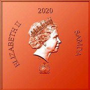 Samoa Half Dollar (Dragon Caisson Ceiling Forbidden City) IRB ELIZABETH II 2020 SAMOA coin obverse Samoa Half Dollar (Dragon Caisson Ceiling Forbidden City) IRB ELIZABETH II 2020 SAMOA coin obverse