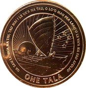 Samoa One Tala 50th Anniversary of Independence 2012  UA SAU LE VA'A NA TIU, TAU MAI I LE VA'A NA TAU, O LO'O MAU PEA LAGO O LE VA'A NA FAO AFOLAU ONE TALA coin reverse Samoa One Tala 50th Anniversary of Independence 2012  UA SAU LE VA'A NA TIU, TAU MAI I LE VA'A NA TAU, O LO'O MAU PEA LAGO O LE VA'A NA FAO AFOLAU ONE TALA coin reverse