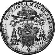 Italy Scudo (Sede Vacante) KM# Pn3 SEDE VACANTE MDCCCXXXXXVI R S coin obverse Italy Scudo (Sede Vacante) KM# Pn3 SEDE VACANTE MDCCCXXXXXVI R S coin obverse