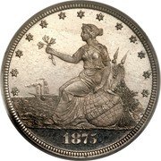 USA Twenty Cents (Pattern Liberty at Seashore) LIBERTY 1875 coin obverse