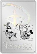 Niue Twenty Dollars (Disney 100 Years of Wonder - Mickey Mouse and Minnie Mouse) D DISNEY 100 100 YEARS OҒ WONDER coin reverse Niue Twenty Dollars (Disney 100 Years of Wonder - Mickey Mouse and Minnie Mouse) D DISNEY 100 100 YEARS OҒ WONDER coin reverse