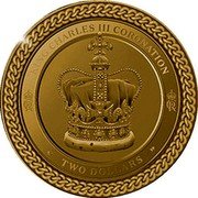 New Zealand Two Dollars (Charles III 1st Portrait - Coronation) KING CHARLES III CORONATION CIIIR CIIIR TWO DOLLARS coin reverse New Zealand Two Dollars (Charles III 1st Portrait - Coronation) KING CHARLES III CORONATION CIIIR CIIIR TWO DOLLARS coin reverse