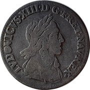France 1/12 ECU (10 Sols) Louis XIII 1642 Rose KM# 132.1 LVDOVICVS XIII D G FR ET NAV REX coin obverse France 1/12 ECU (10 Sols) Louis XIII 1642 Rose KM# 132.1 LVDOVICVS XIII D G FR ET NAV REX coin obverse