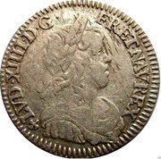 France 1/12 ECU (10 Sols) Louis XIV 1650 F KM# 166.6 LVD XIIII D G FR ET NAV REX coin obverse France 1/12 ECU (10 Sols) Louis XIV 1650 F KM# 166.6 LVD XIIII D G FR ET NAV REX coin obverse