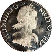 France 1/12 ECU (10 Sols) Louis XIV 1650 Q KM# 166.16 LVD XIIII D G FR ET NAV REX coin obverse France 1/12 ECU (10 Sols) Louis XIV 1650 Q KM# 166.16 LVD XIIII D G FR ET NAV REX coin obverse