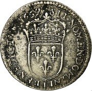 France 1/12 ECU (10 Sols) Louis XIV 1659 I KM# 166.9 SIT NOMEN DOMINI I BENEDICTVM 1659 I coin reverse France 1/12 ECU (10 Sols) Louis XIV 1659 I KM# 166.9 SIT NOMEN DOMINI I BENEDICTVM 1659 I coin reverse