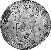 France 1/12 ECU (10 Sols) Louis XIV 1659 M KM# 166.12 SIT NOMEN DOMINI M BENEDICTVM 1659 coin reverse France 1/12 ECU (10 Sols) Louis XIV 1659 M KM# 166.12 SIT NOMEN DOMINI M BENEDICTVM 1659 coin reverse