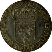 France 1/12 ECU (10 Sols) Louis XIV 1660 A KM# 199.1 SIT NOMEN DOMINI A BENEDICTVM 1666 coin reverse France 1/12 ECU (10 Sols) Louis XIV 1660 A KM# 199.1 SIT NOMEN DOMINI A BENEDICTVM 1666 coin reverse