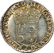 France 1/12 ECU (10 Sols) Louis XIV 1660 Z KM# 210 SIT NOMEN DOMINI Z BENEDICTVM 1660 coin reverse