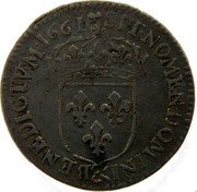 France 1/12 ECU (10 Sols) Louis XIV 1661 & KM# 199.14 SIT NOMEN DOMINI & BENEDICTVM 1661 coin reverse France 1/12 ECU (10 Sols) Louis XIV 1661 & KM# 199.14 SIT NOMEN DOMINI & BENEDICTVM 1661 coin reverse