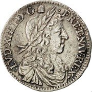 France 1/12 ECU (10 Sols) Louis XIV 1664 B KM# 199.2 LVD XIIII D G FR ET NAV REX coin obverse France 1/12 ECU (10 Sols) Louis XIV 1664 B KM# 199.2 LVD XIIII D G FR ET NAV REX coin obverse