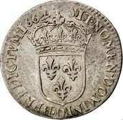 France 1/12 ECU (10 Sols) Louis XIV 1664 D KM# 199.3 SIT NOMEN DOMINI D BENEDICTVM 1662 coin reverse France 1/12 ECU (10 Sols) Louis XIV 1664 D KM# 199.3 SIT NOMEN DOMINI D BENEDICTVM 1662 coin reverse