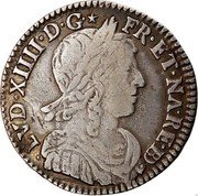 France 1/12 ECU (10 Sols) Louis XIV 1679 KM# 182.1 LVD XIIII D G FR ET NA RE BD coin obverse France 1/12 ECU (10 Sols) Louis XIV 1679 KM# 182.1 LVD XIIII D G FR ET NA RE BD coin obverse