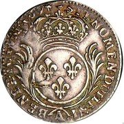 France 1/12 ECU (10 Sols) Louis XIV 1694 A KM# 290.1 SIT NOMEN DOMINI A BENEDICTVM 1694 coin reverse France 1/12 ECU (10 Sols) Louis XIV 1694 A KM# 290.1 SIT NOMEN DOMINI A BENEDICTVM 1694 coin reverse