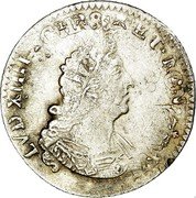 France 1/12 ECU (10 Sols) Louis XIV 1697 X KM# 290.15 LVD XIIII D G FR ET NAV REX coin obverse France 1/12 ECU (10 Sols) Louis XIV 1697 X KM# 290.15 LVD XIIII D G FR ET NAV REX coin obverse