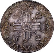 France 1/2 ECU Louis XIV 1691 P KM# 273.13 CHRS REGN VINC IMP P coin reverse France 1/2 ECU Louis XIV 1691 P KM# 273.13 CHRS REGN VINC IMP P coin reverse