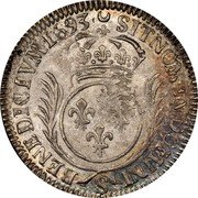 France 1/2 ECU Louis XIV 1693 S KM# 295.18 SIT NOMEN DOMINI S BENEDICTVM 1693 coin reverse France 1/2 ECU Louis XIV 1693 S KM# 295.18 SIT NOMEN DOMINI S BENEDICTVM 1693 coin reverse