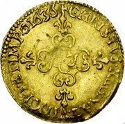 France 1/2 ECU D’or Louis XIII 1636 X KM# 40.15 CHRISTVS REGNAT VINCIT ET IMP 1636 coin reverse France 1/2 ECU D’or Louis XIII 1636 X KM# 40.15 CHRISTVS REGNAT VINCIT ET IMP 1636 coin reverse