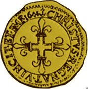 France 1/2 ECU D’or Louis XIII 1641 KM# 122 CHRISTVS REGNAT VINCIT ET IMP 1641 coin reverse France 1/2 ECU D’or Louis XIII 1641 KM# 122 CHRISTVS REGNAT VINCIT ET IMP 1641 coin reverse