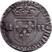 France 1/4 ECU Henry IV 1604 Numeral 9 KM# 27.6 HENRICVS IIII D G FRANC ET NAVA REX 1604 coin obverse France 1/4 ECU Henry IV 1604 Numeral 9 KM# 27.6 HENRICVS IIII D G FRANC ET NAVA REX 1604 coin obverse