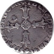 France 1/4 ECU Henry IV 1604 Numeral 9 KM# 27.6 IIII SIT NOMEN DOMINI BENEDICTUM coin reverse France 1/4 ECU Henry IV 1604 Numeral 9 KM# 27.6 IIII SIT NOMEN DOMINI BENEDICTUM coin reverse
