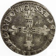 France 1/4 ECU Louis XIII 1610 KM# 49.1 LVDOVICVS XIII D G FRANC ET N REX BD coin obverse France 1/4 ECU Louis XIII 1610 KM# 49.1 LVDOVICVS XIII D G FRANC ET N REX BD coin obverse