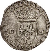 France 1/4 ECU Louis XIII 1617 L KM# 47.11 SIT NOMEN DOMINI BENEDICTVM L II II coin reverse France 1/4 ECU Louis XIII 1617 L KM# 47.11 SIT NOMEN DOMINI BENEDICTVM L II II coin reverse
