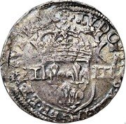 France 1/4 ECU Louis XIV 1643 AR KM# 143 LVDOVICVS XIIII D G FR ET NAV AR REX II II coin reverse France 1/4 ECU Louis XIV 1643 AR KM# 143 LVDOVICVS XIIII D G FR ET NAV AR REX II II coin reverse