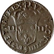 France 1/4 ECU Louis XIV 1644 Numeral 9 KM# 142.19 LVDOVICUS XIIII D G F ET NAV REX II II 9 coin reverse France 1/4 ECU Louis XIV 1644 Numeral 9 KM# 142.19 LVDOVICUS XIIII D G F ET NAV REX II II 9 coin reverse