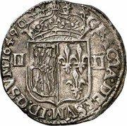 France 1/4 ECU Louis XIV 1649 KM# 159 II II GRACIA DEI SVM ID Q SVM 1649 coin reverse France 1/4 ECU Louis XIV 1649 KM# 159 II II GRACIA DEI SVM ID Q SVM 1649 coin reverse