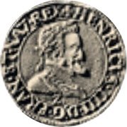 France 1/4 Franc Henry IV 1603 KM# 18 HENRICVS IIII D G FRAN ET NAV REX coin obverse