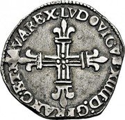 France 1/8 ECU Louis XIV 1648 KM# 168 LVDOVICVS XIIII D G FRANC ET NAVA REX coin obverse France 1/8 ECU Louis XIV 1648 KM# 168 LVDOVICVS XIIII D G FRANC ET NAVA REX coin obverse