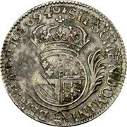 France 1/8 ECU Louis XIV 1694 W KM# 292 SIT NOMEN DOMINI W BENEDICTVM 1694 coin reverse France 1/8 ECU Louis XIV 1694 W KM# 292 SIT NOMEN DOMINI W BENEDICTVM 1694 coin reverse