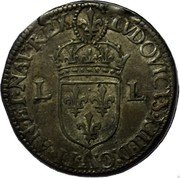France 15 Deniers Louis XIII 1641 A KM# 116 LVDOVICVS XIII D G FRAN ET NAV REX A L L coin obverse France 15 Deniers Louis XIII 1641 A KM# 116 LVDOVICVS XIII D G FRAN ET NAV REX A L L coin obverse