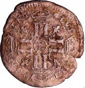 France 15 Deniers Louis XIV 1692 E KM# 287.2 LVD XIIII D G FR ET N R LL L coin obverse France 15 Deniers Louis XIV 1692 E KM# 287.2 LVD XIIII D G FR ET N R LL L coin obverse