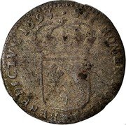 France 15 Deniers Louis XIV 1693 S KM# 285.15 SIT NOMEN DOMINI BENEDICTVM 1693 coin reverse France 15 Deniers Louis XIV 1693 S KM# 285.15 SIT NOMEN DOMINI BENEDICTVM 1693 coin reverse