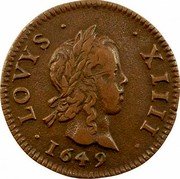 France 3 Deniers Louis XIV 1649 A KM# 170 LOVYS XIIII 1649 coin obverse France 3 Deniers Louis XIV 1649 A KM# 170 LOVYS XIIII 1649 coin obverse