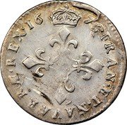 France 4 Sols Louis XIV 1676 A KM# 232.1 FRAN ET NAVARRÆ REX 16 75 A coin reverse France 4 Sols Louis XIV 1676 A KM# 232.1 FRAN ET NAVARRÆ REX 16 75 A coin reverse