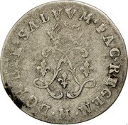 France 4 Sols 2 Deniers Louis XIV 1692 M KM# 281.9 M DOMINE SALVVM FAC REGEM coin reverse France 4 Sols 2 Deniers Louis XIV 1692 M KM# 281.9 M DOMINE SALVVM FAC REGEM coin reverse