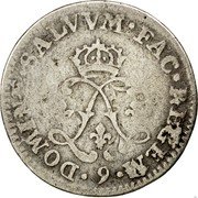 France 4 Sols 2 Deniers Louis XIV 1692 Numeral 9 KM# 281.20 DOMINE SALVVM FAC REGEM 9 coin reverse France 4 Sols 2 Deniers Louis XIV 1692 Numeral 9 KM# 281.20 DOMINE SALVVM FAC REGEM 9 coin reverse